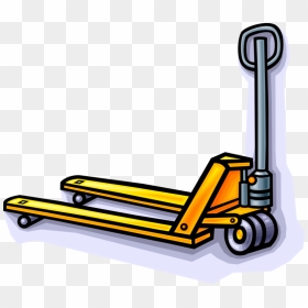 Vector Illustration Of Hydraulic Hand Jigger Forklift, HD Png Download - pallet png