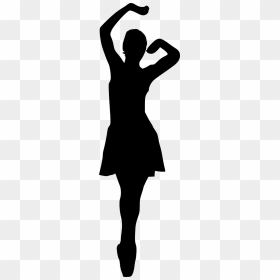Silhouette, HD Png Download - ballerina silhouette png