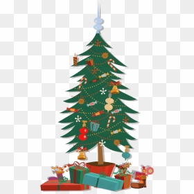 Background Interior Christmas Tree Free Christmas Art - Transparente Christmas Tree, HD Png Download - christmas tree emoji png