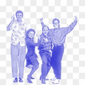 Blue Seinfeld Cast - Seinfeld Cast, HD Png Download - seinfeld png