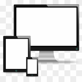 Computer, Tablet And Phone Vectors Icons Png - Computer And Tablet Clipart, Transparent Png - computer.png