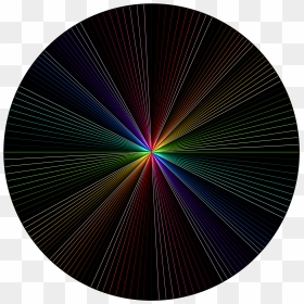 Rainbow Line Art - Circle, HD Png Download - rainbow line png