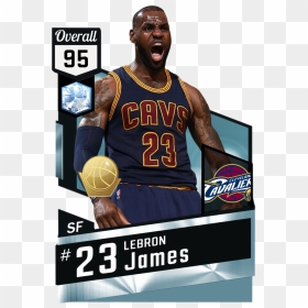 Lebron James 2k18 Card, HD Png Download - lebron james cavs png