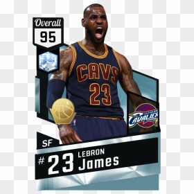 Lebron James 2k18 Card, HD Png Download - lebron james cavs png