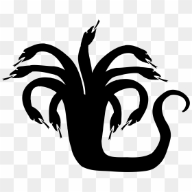 Hydra Symbol Greek Mythology, HD Png Download - model silhouette png