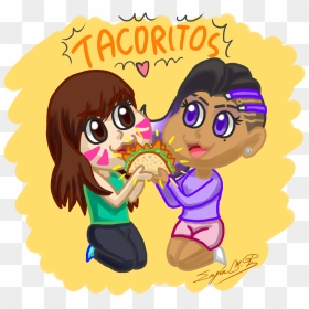 Tacos Doritos= Tacoritos - Cartoon, HD Png Download - sombra skull png