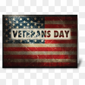Veterans Day American Grunge Flag Greeting Card - Flag Of The United States, HD Png Download - grunge cross png