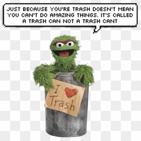 Oscar The Grouch I Love , Png Download - Oscar The Grouch I Love, Transparent Png - oscar the grouch png