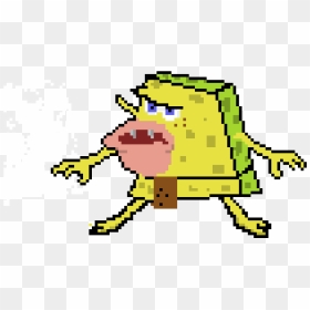 Spongebob Pixel Art Grid, HD Png Download - caveman png