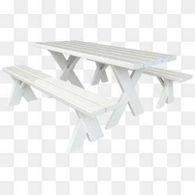 Enjoy Outdoor Dining Every Day With A Vinyl Picnic - 6 Picnic Table With Benches, HD Png Download - picnic table png