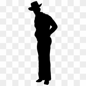 Silueta De Hombres Vaqueros, HD Png Download - cowboy silhouette png