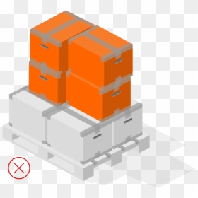 Stackable Vs Non Stackable, HD Png Download - pallet png
