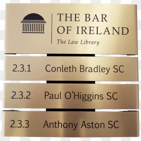 The Bar Of Ireland Door Sign - Shelf, HD Png Download - hanging wooden sign png