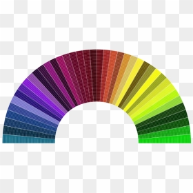 Vector Illustration Of Rainbow Spectrum Mosaic - Spectrum Clipart, HD Png Download - rainbow line png
