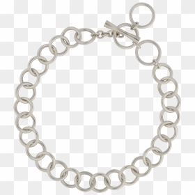 Circle Toggle Silver Charm Bracelet - Charm Bracelet Png, Transparent Png - silver circle png