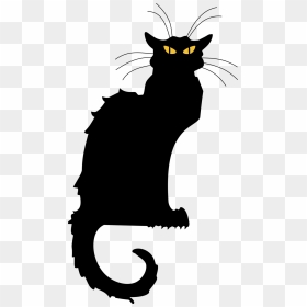 Spooky Clipart Black Cat - Le Chat Noir Png, Transparent Png - black cat clipart png