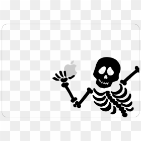 Vinyl Skeleton Decal, HD Png Download - macbook hearts png