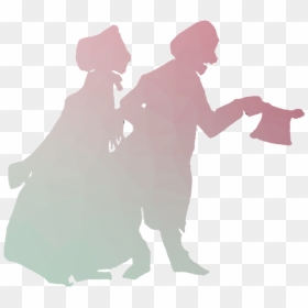 Christmas Carol Silhouette, HD Png Download - book silhouette png
