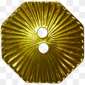 Octagonal Button With Radiating Lines, Gold - Portable Network Graphics, HD Png Download - gold lines png