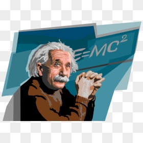 Vector Illustration Of Albert Einstein, German Theoretical - Albert Einstein Vector Art, HD Png Download - albert einstein png