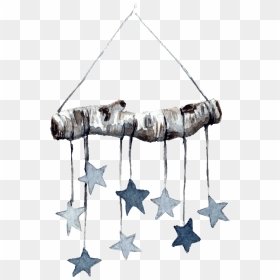Earrings, HD Png Download - hanging stars png