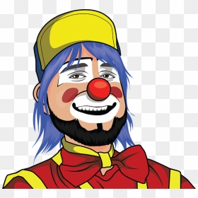 Drawing Happy Clown Face, HD Png Download - clown face png