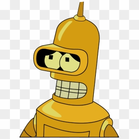 Futurama Bender Gold Png Image - Futurama Bender, Transparent Png - gold lines png