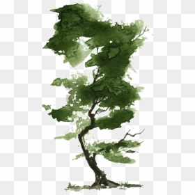 Little Watercolor Trees - Watercolor Tree Transparent Background, HD Png Download - watercolor tree png
