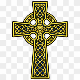 Cross Clip Basic - Gold Celtic Cross Clipart, HD Png Download - gothic cross png