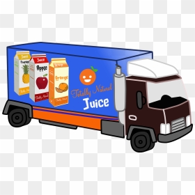 Transporte De Jugo De Naranja, HD Png Download - delivery truck png