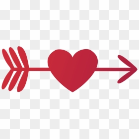 Russia Vector Love - Heart Arrow Png, Transparent Png - heart arrow png
