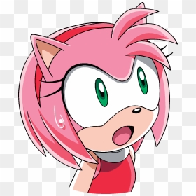 Sonic X Surprise - Amy Rose From Sonic X, HD Png Download - surprised png