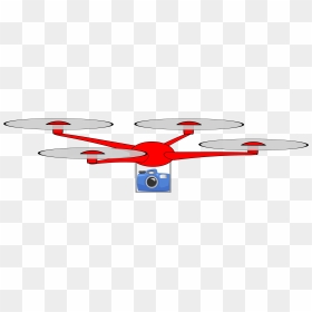 Simple Drone With Camera Clip Arts - Drone Clipart, HD Png Download - cartoon camera png