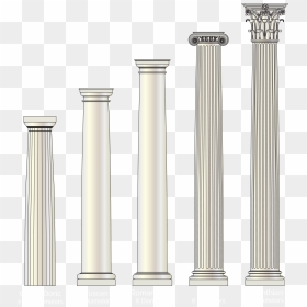 Pillar Transparent Doric - Architectural Columns, HD Png Download - column png