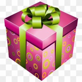 Box With Green Bow Png Picture Gifts - Vector Gift, Transparent Png - gift bow png