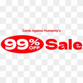 Cards Against Humanity 99% Sale Logo - Circle, HD Png Download - cards against humanity png