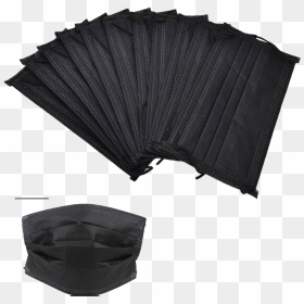 Black Medical Face Mask Png Download Image - Black Disposable Face Mask, Transparent Png - black curtain png