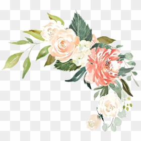 #watercolor #flowers #floral #bouquet #arrangement - Cream Rose Watercolor Png, Transparent Png - watercolor rose png