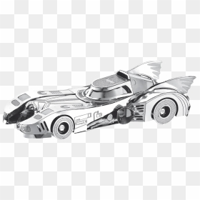 Drawn Race Car Batmobile - Batmobile Metal Model, HD Png Download - batmobile png