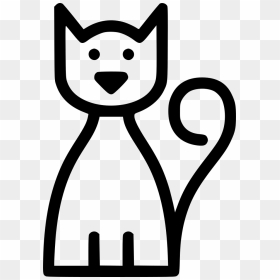 Black Cat - Cartoon, HD Png Download - black cat clipart png