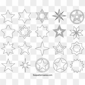Silueta Estrella De David, HD Png Download - star shape png