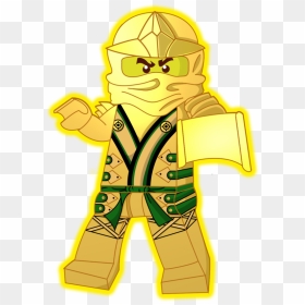 Lego Ninjago Clipart Golden Ninja - Lloyd Lego Ninjago Drawings, HD Png Download - ninjago png