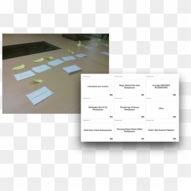 Utilized A Card Sorting Activity With 400 Index Cards, HD Png Download - index card png