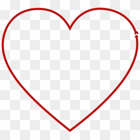 Arrow Heart - Сердце Трафарет, HD Png Download - heart arrow png