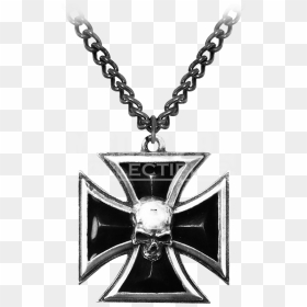 Black Knight"s Cross Necklace - White Knights Cross, HD Png Download - gothic cross png