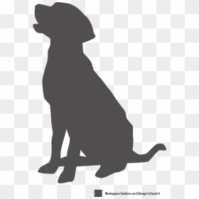 Dog Sitting Silhouette Png Sitting Dog - Sitting Black Lab Silhouette, Transparent Png - dog sitting png