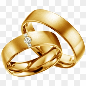 Aros De Matrimonio - Gold Wedding Rings Png, Transparent Png - gold ring png