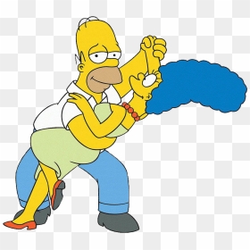 Homer Simpson Marge Simpson, HD Png Download - marge simpson png