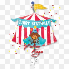1st Birthday Circus Tent - Circus Theme, HD Png Download - circus tent png