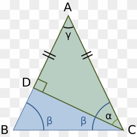 Isosceles Triangle 中文, HD Png Download - right triangle png